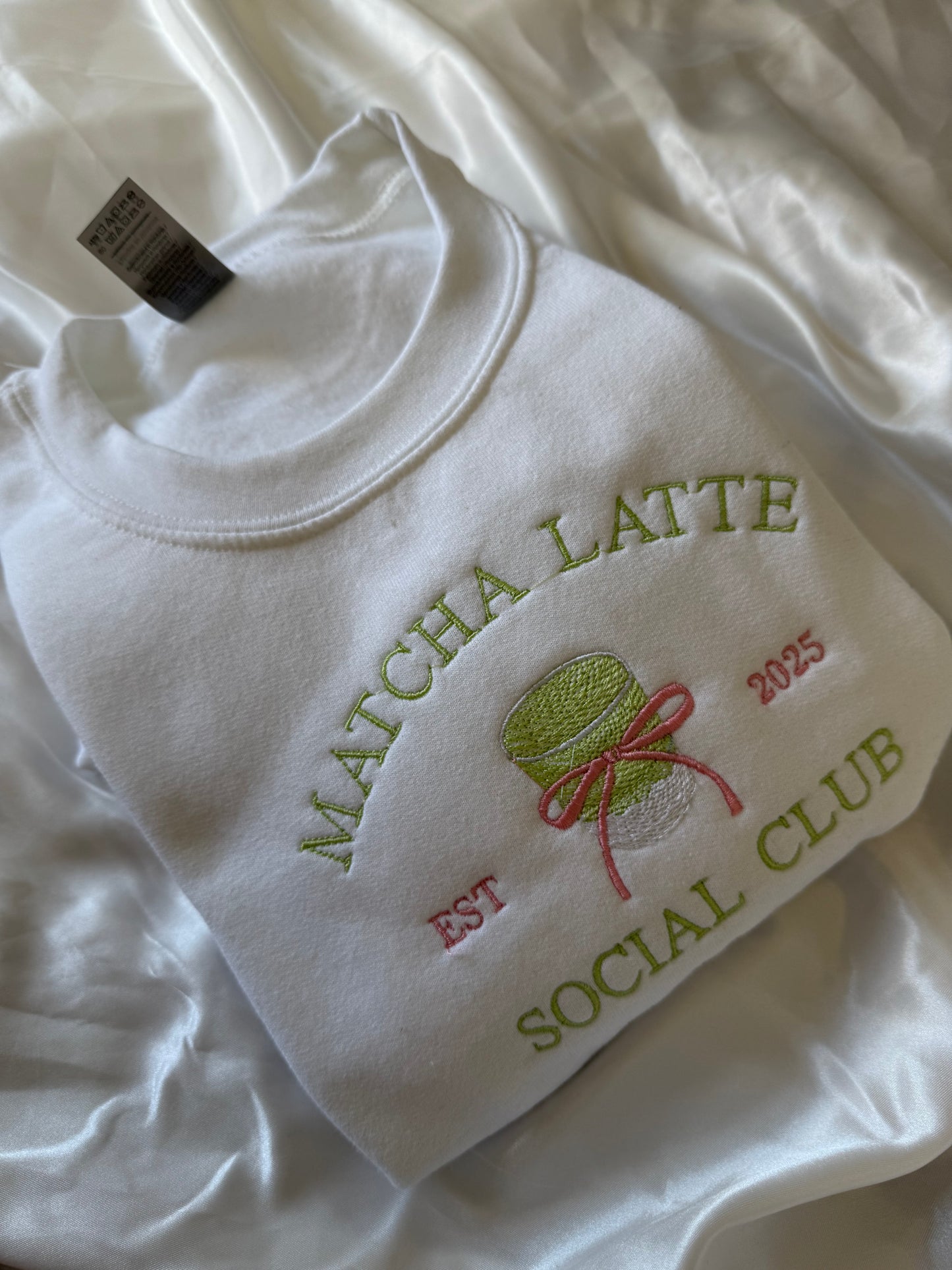 Matcha Latte Social Club Aesthetic Jumper